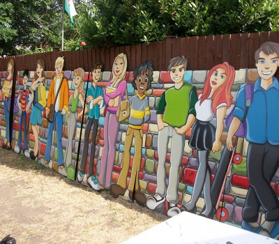 Illustration of People Standing