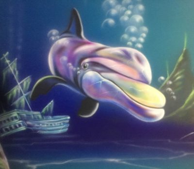 Dolphin Blowing Bubbles