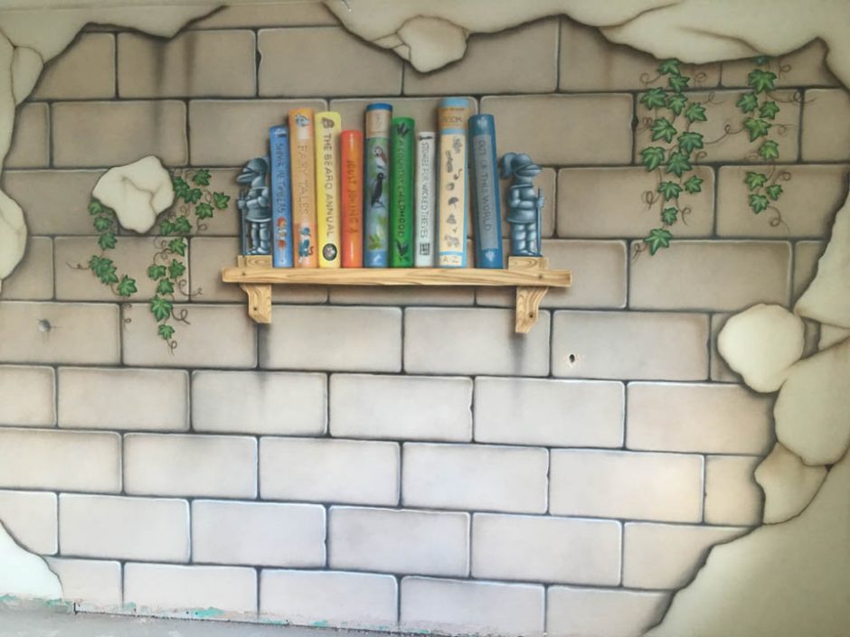 Stone Wall with a Shelf