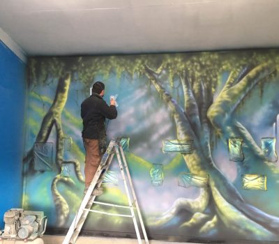 Mural in the Making