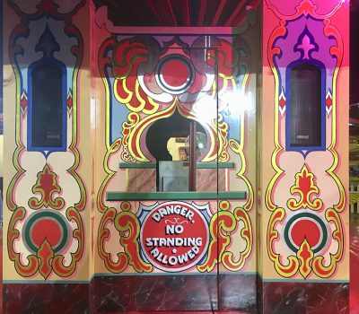 Fairground Booth – No Standing Sign