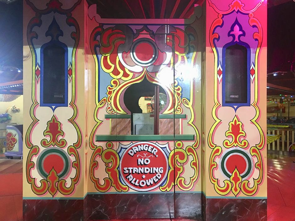 Fairground Booth – No Standing Sign