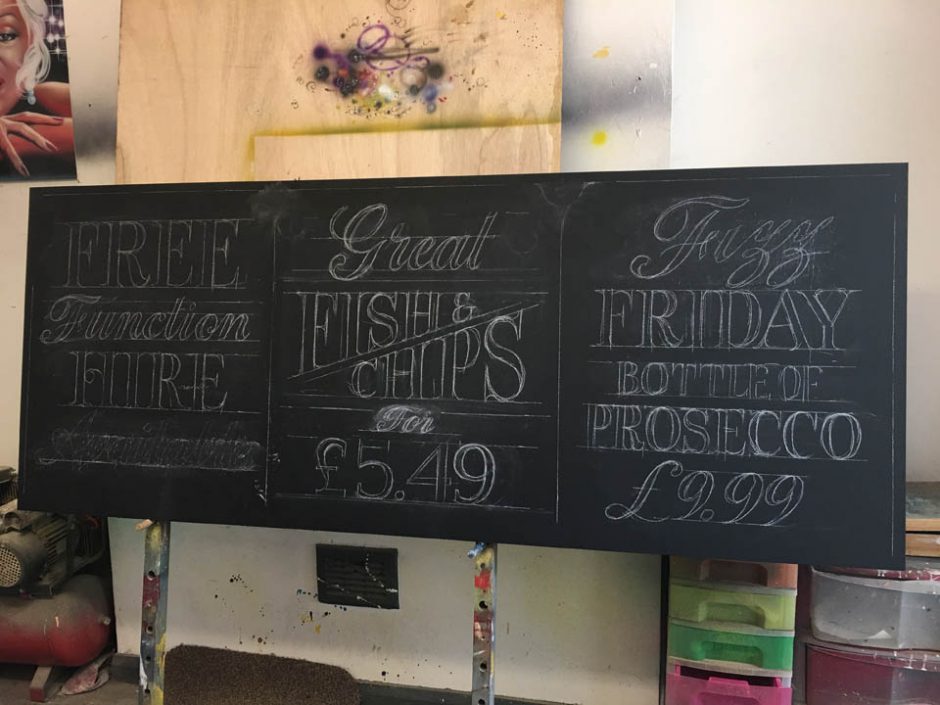 Chalkboard in Progress