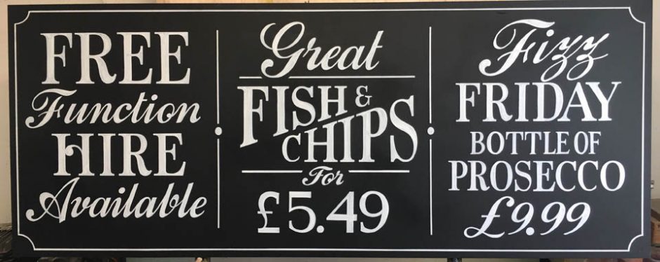 3 Panel Chalkboard