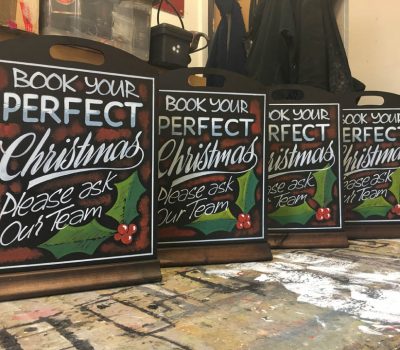 Christmas Table Top Chalkboards