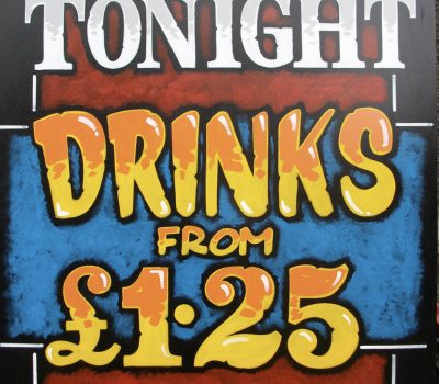 Tonight Drinks Â£1.25