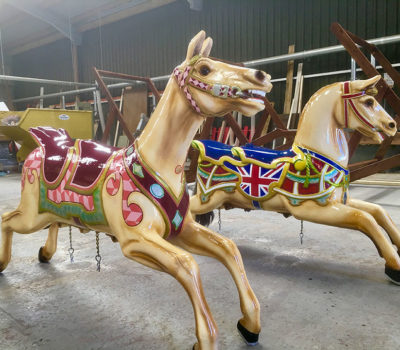Two Restored Gallopers for Folly Farm