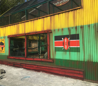Themed Animal Enclosure Wall